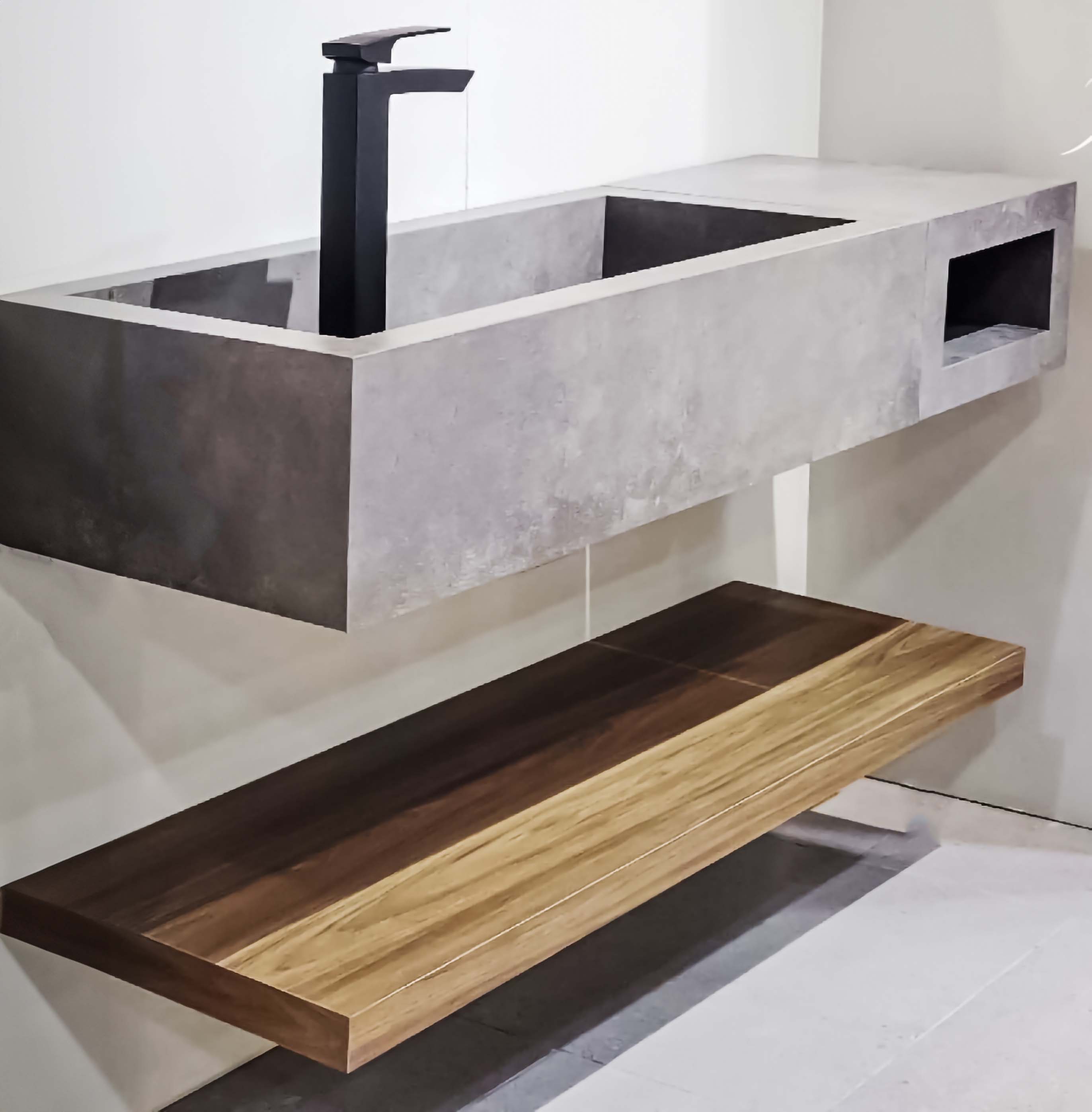Stone & Wooden Vanity Design(11)
