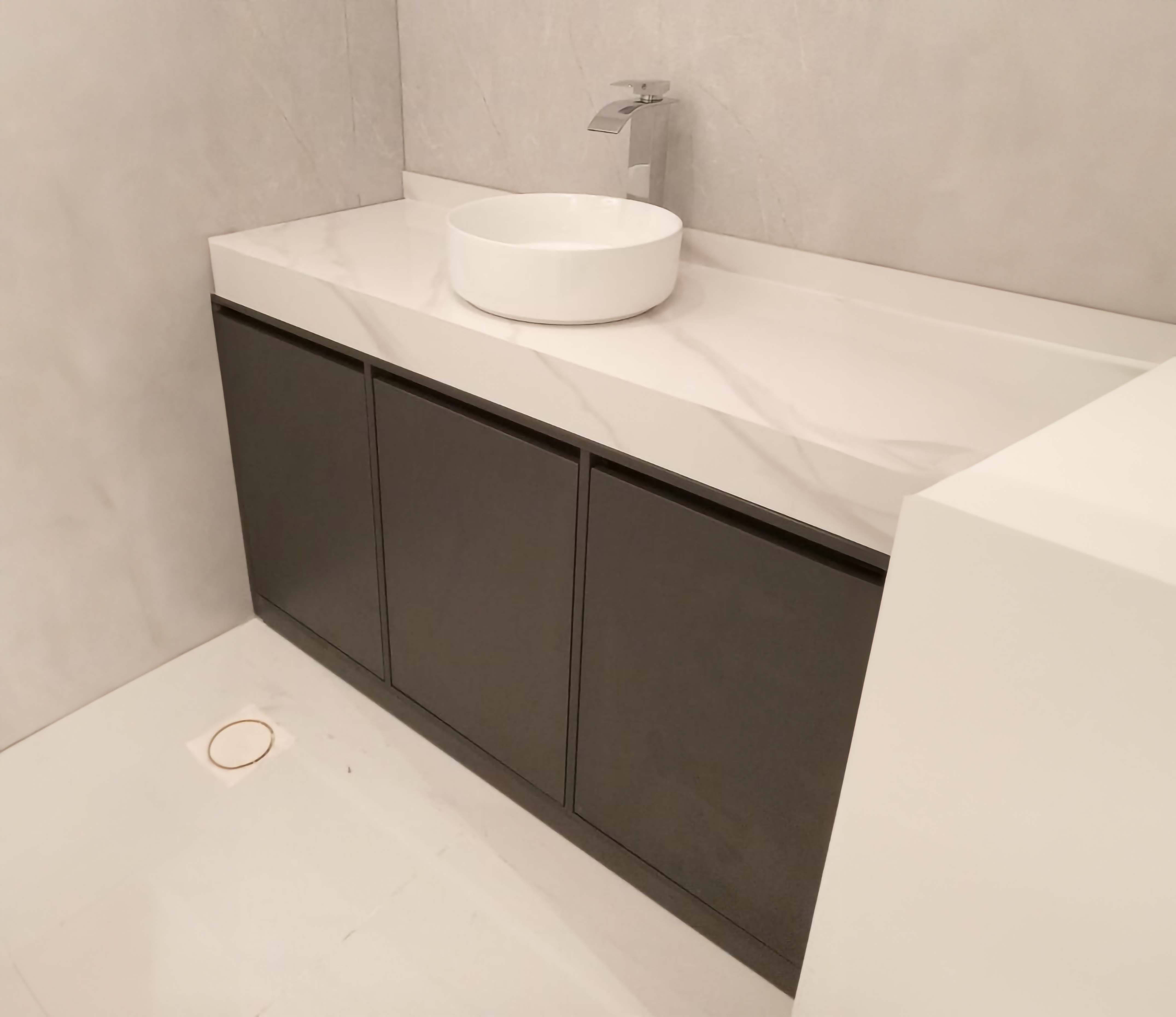 Stone & Wooden Vanity Design(101)
